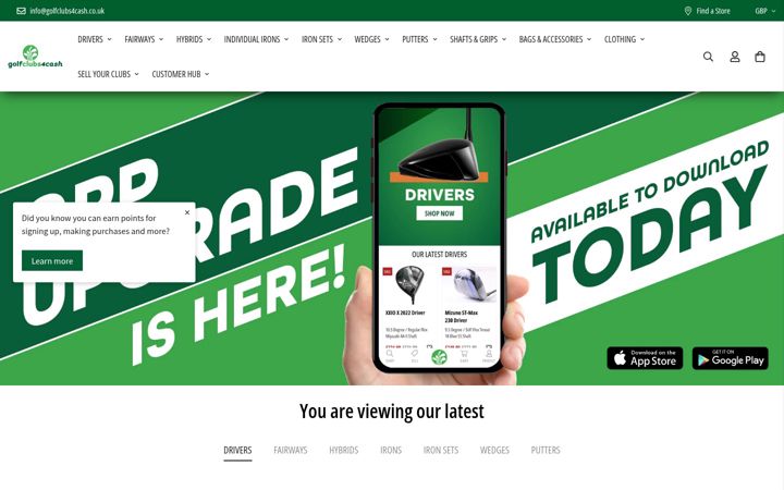 Screenshot of golfclubs4cash.co.uk