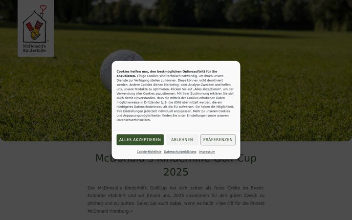 Screenshot of golfcup-homburg.de