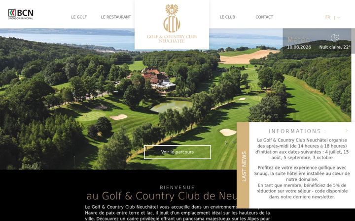 Screenshot of golfdeneuchatel.ch