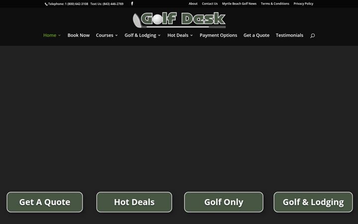 Screenshot of golfdeskusa.com