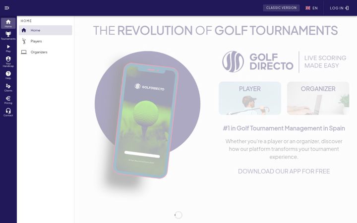 Screenshot of golfdirecto.com