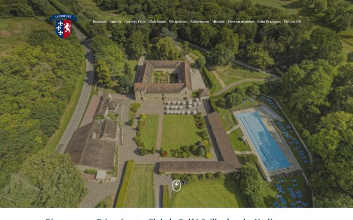 Screenshot of golfduprieure.com