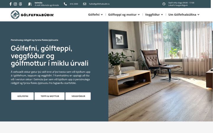 Screenshot of golfefnabudin.is