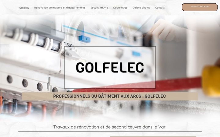 Screenshot of golfelec.fr