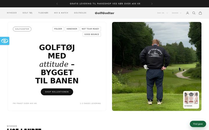Screenshot of golfgodter.dk
