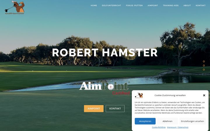 Screenshot of golfhamster.de