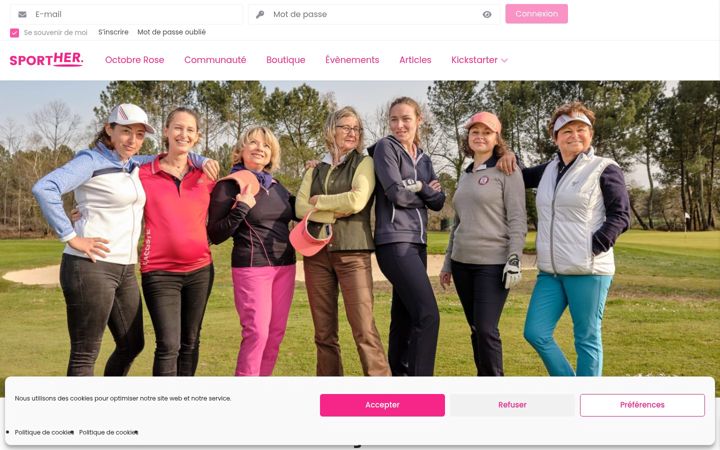 Screenshot of golfher.fr