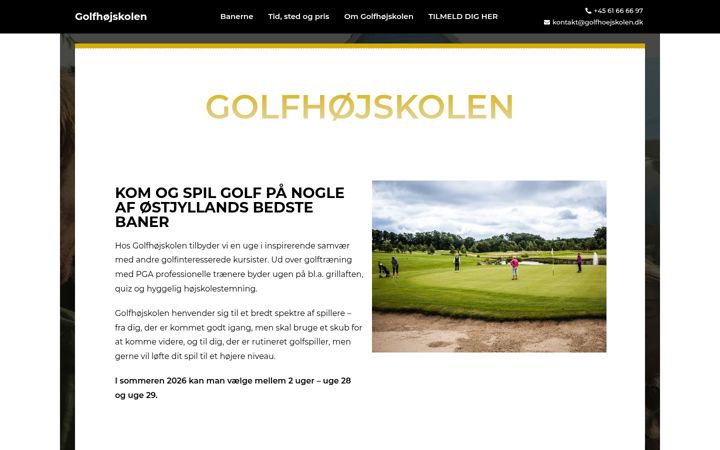 Képernyőkép: golfhoejskolen.dk