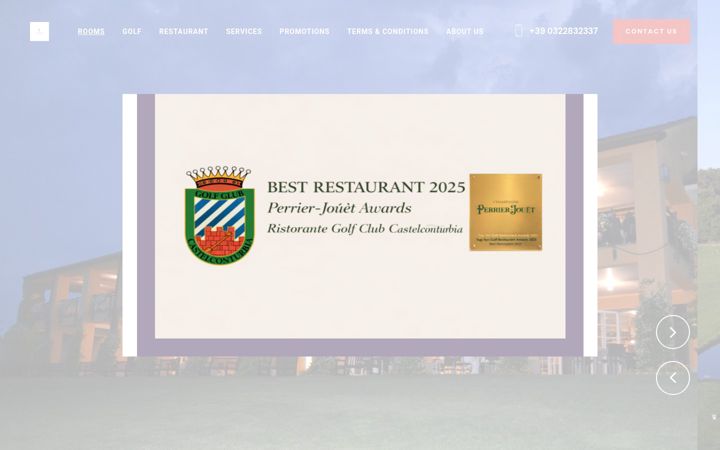 Screenshot of golfhotelcastelconturbia.it