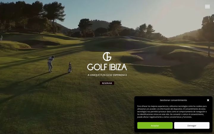 Screenshot of golfibiza.com
