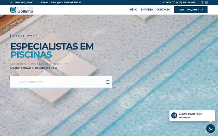 Screenshot of golfinhoverde.pt