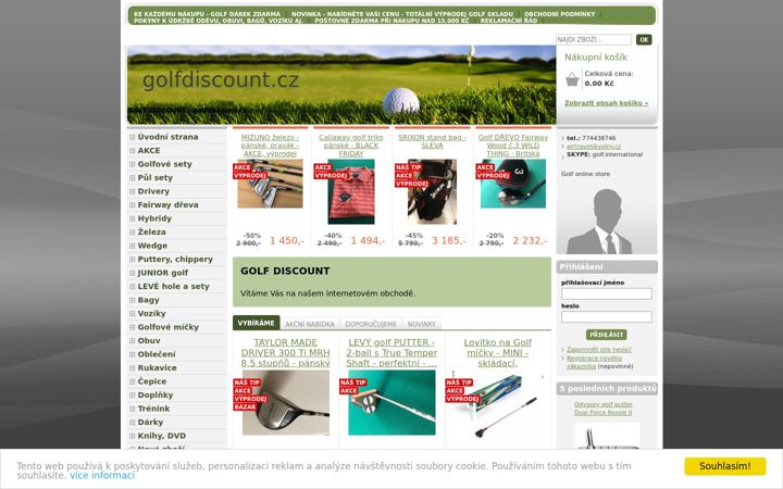 Screenshot of golfinternational.cz