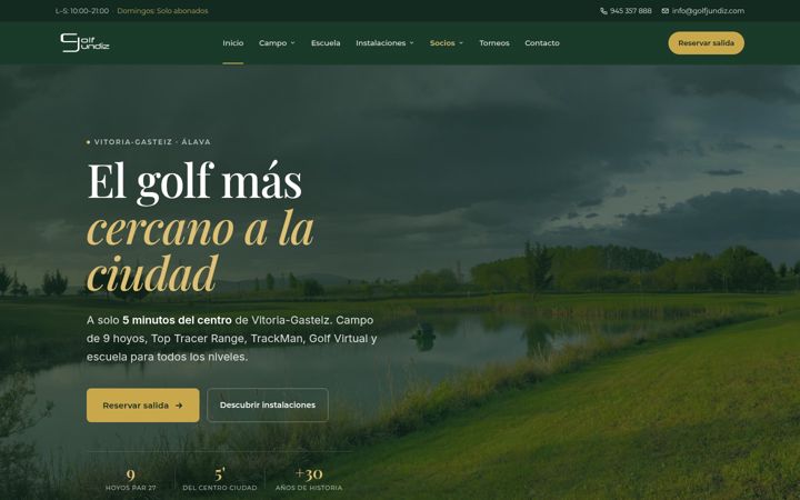 Screenshot of golfjundiz.com