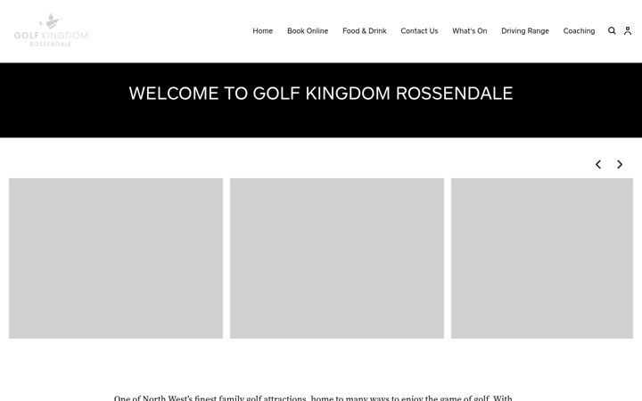 Screenshot of golfkingdomrossendale.co.uk