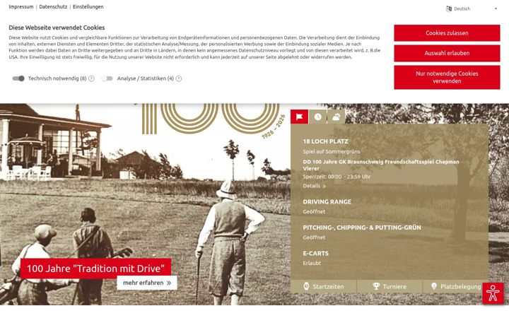 Screenshot of golfklub-braunschweig.de