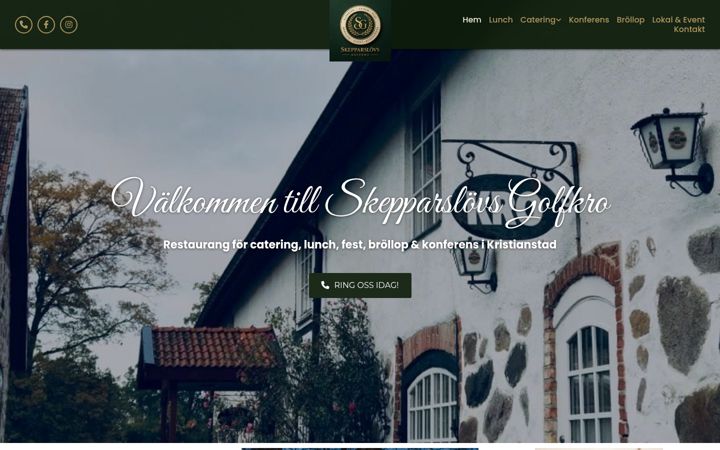 Screenshot of golfkro.se