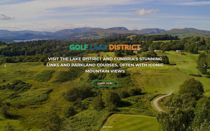 Screenshot of golflakedistrict.co.uk