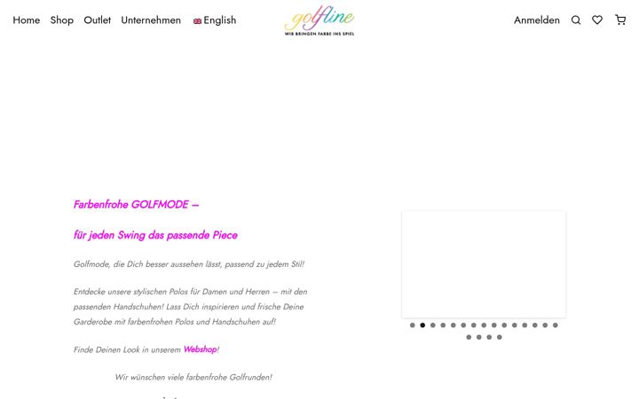 Screenshot of golfline.at