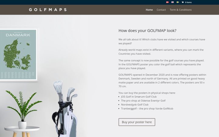 Screenshot of golfmaps.dk