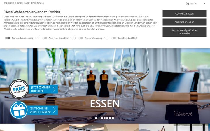 Screenshot of golfmeggen.ch