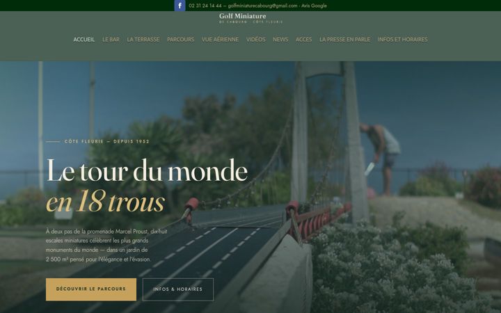 Screenshot of golfminiaturecabourg.com