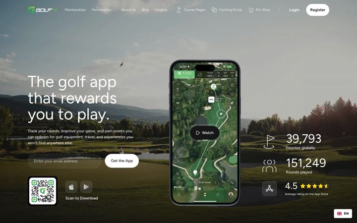 Screenshot of golfn.com