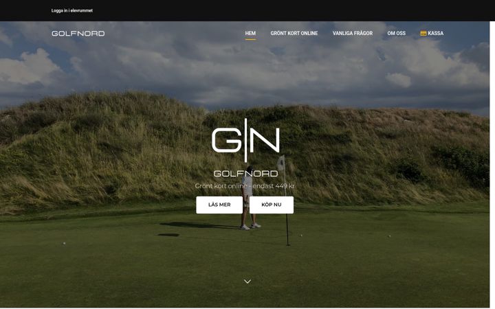 Screenshot of golfnord.se