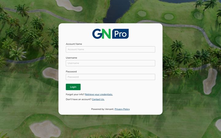 Skjermbilde av golfnowone.com