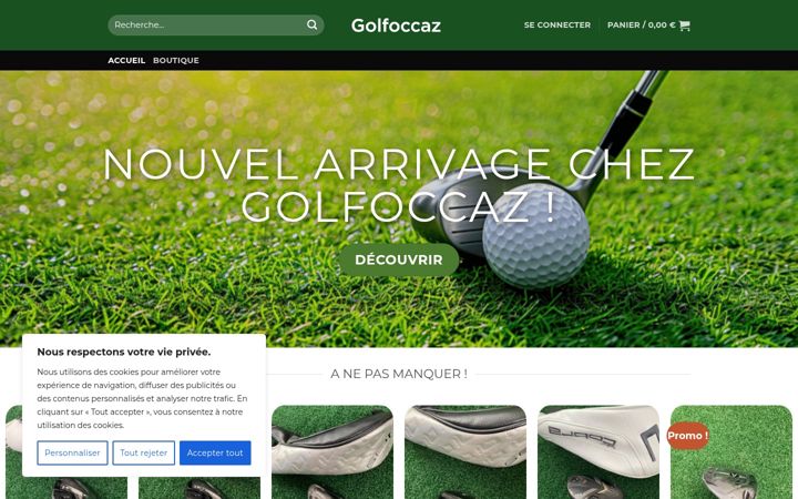 Screenshot of golfoccaz.com