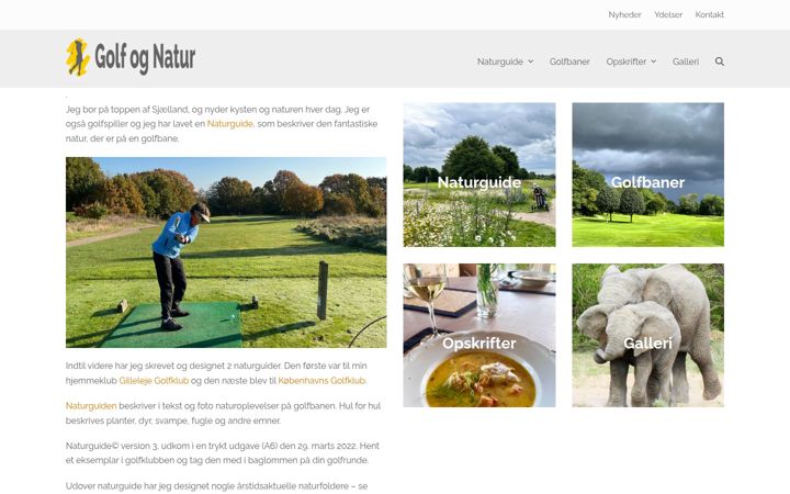 Screenshot of golfognatur.dk