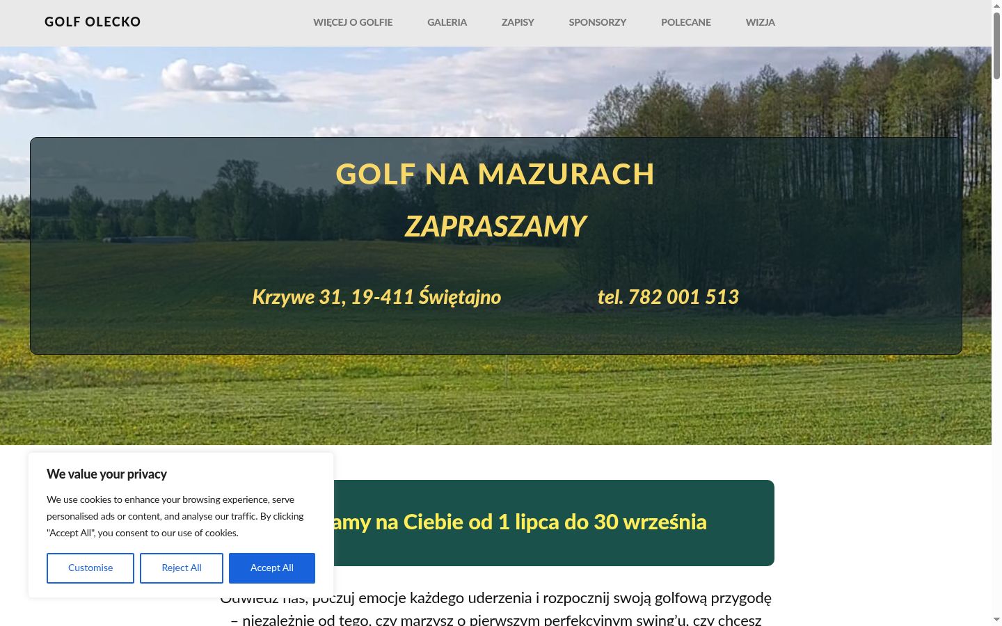 Screenshot tal-banner tal-kunsens muri qabel kwalunkwe interazzjoni