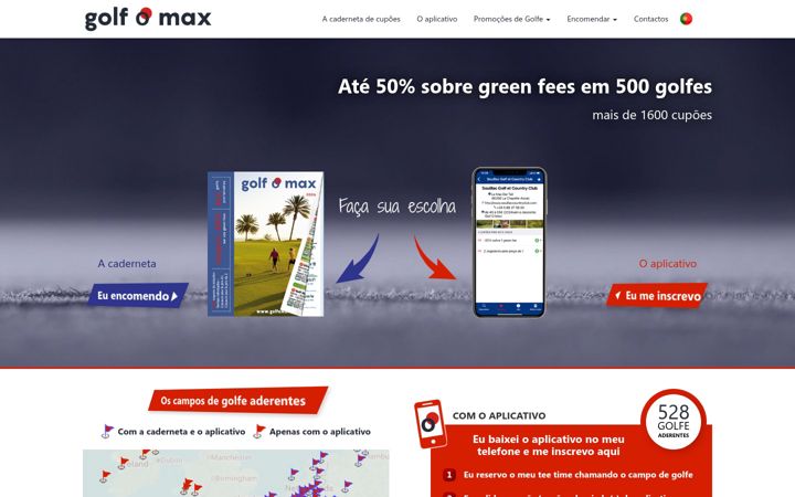 Screenshot of golfomax.pt