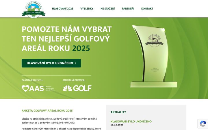 Screenshot of golfovyareal.cz
