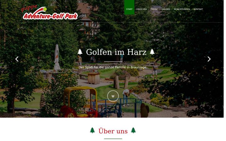 Screenshot of golfpark-braunlage.de
