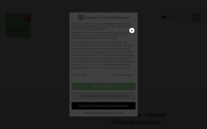 Screenshot of golfpark-rothenburg.de