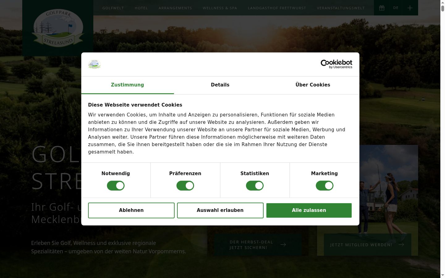 Snímka obrazovky banera súhlasu zobrazeného pred akoukoľvek interakciou