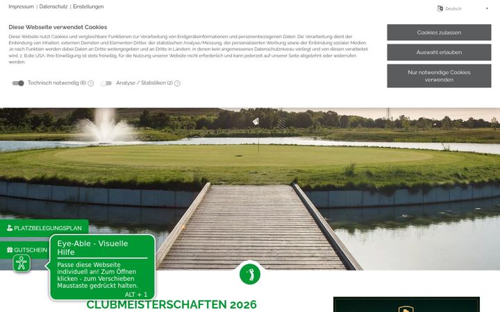Screenshot of golfparkleipzig.de