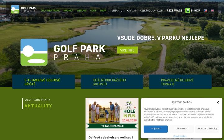 Screenshot of golfparkpraha.cz