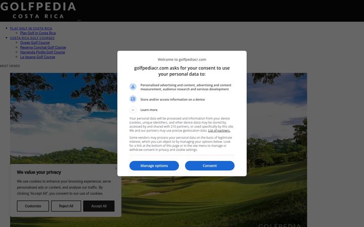 Screenshot of golfpediacr.com