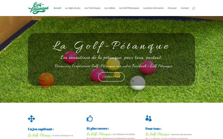 Screenshot of golfpetanque.fr