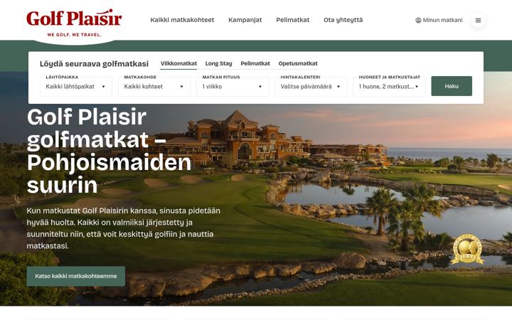 Screenshot of golfplaisir.fi