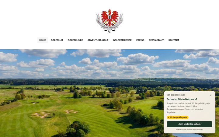 Screenshot of golfplatz-prenden.de