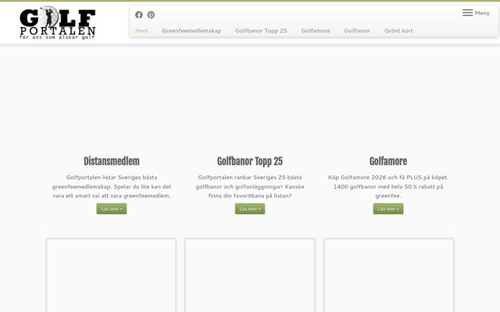Screenshot of golfportalen.se
