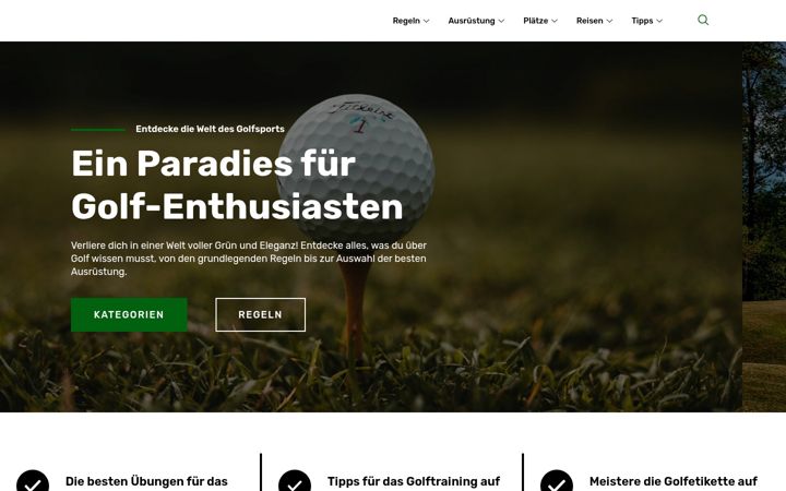 Screenshot of golfpur.de