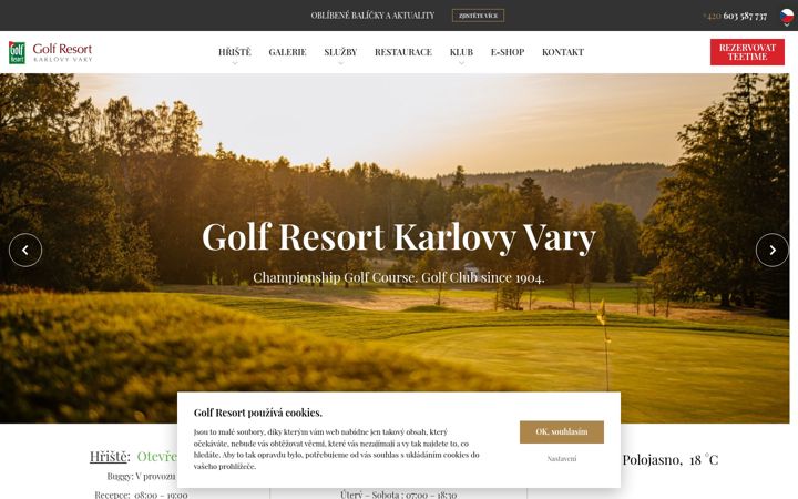Screenshot of golfresort.cz