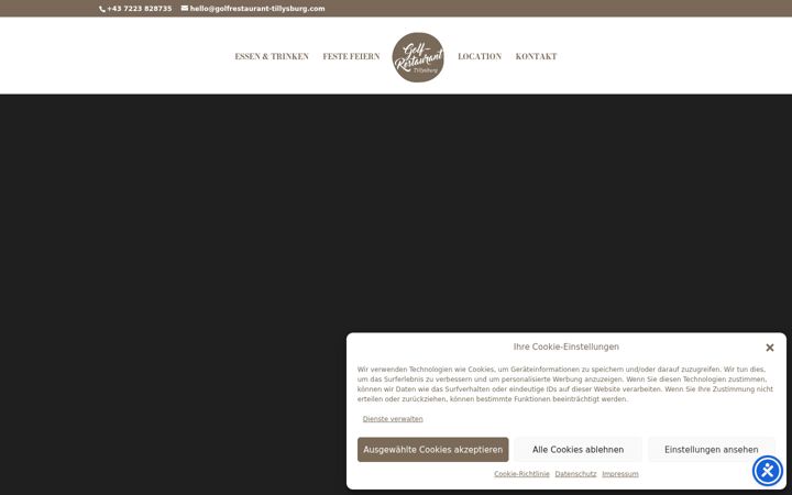 Screenshot of golfrestaurant-tillysburg.com