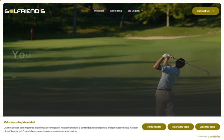 Screenshot of golfriendshop.com