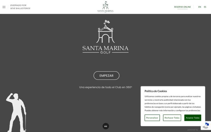 Screenshot of golfsantamarina.es