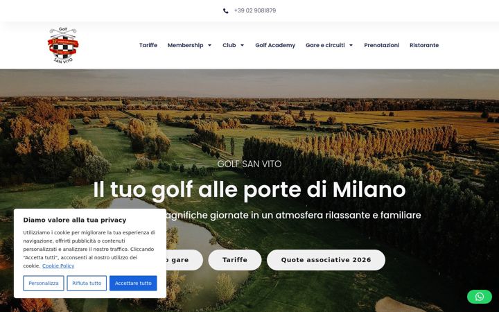 Screenshot of golfsanvito.it