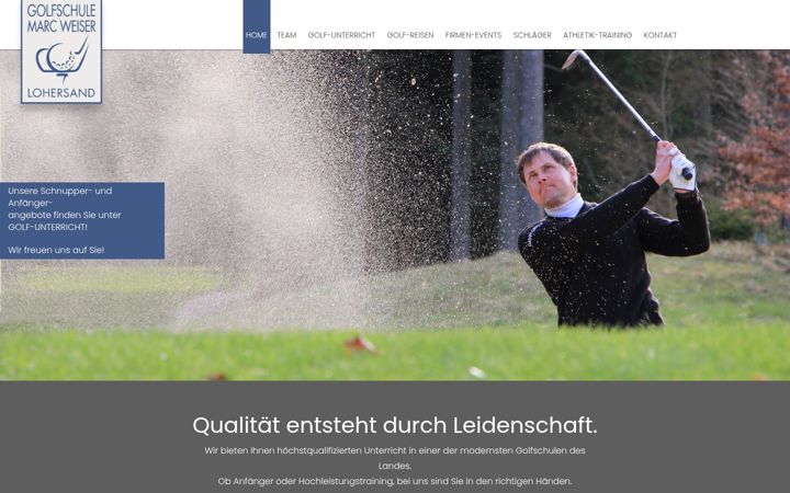 Screenshot of golfschule-weiser.de